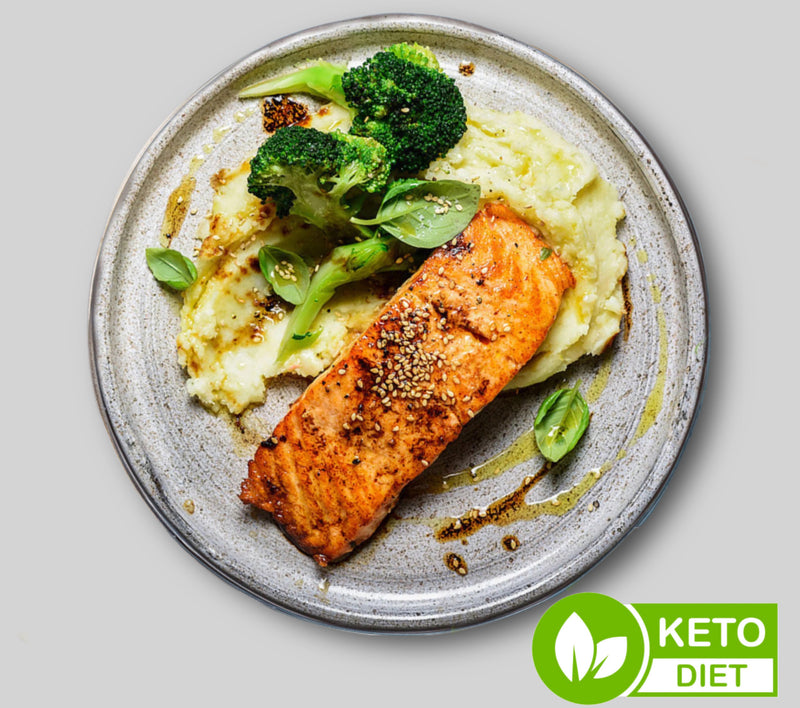 #35 Coho Salmon with Mashed Cauliflower and Broccoli - Keto