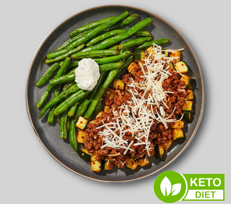 #29 Ground Beef with Zucchini and Green Beans - Keto