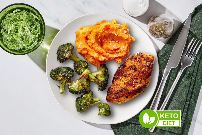 242  Chicken Breast with Carrot Puree and Broccoli - Keto