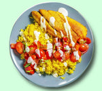 #77 Swai Fillet with Yellow Rice and Tomatoes