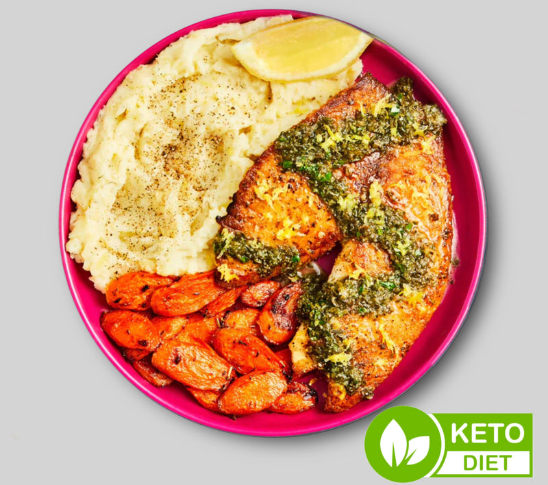 #08 Tilapia Fillet with Mashed Cauliflower and Carrot - Keto